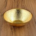Red Pomegranate Collection 6 in. Aura Soup Bowls, Gold - Set of 4 4973-1